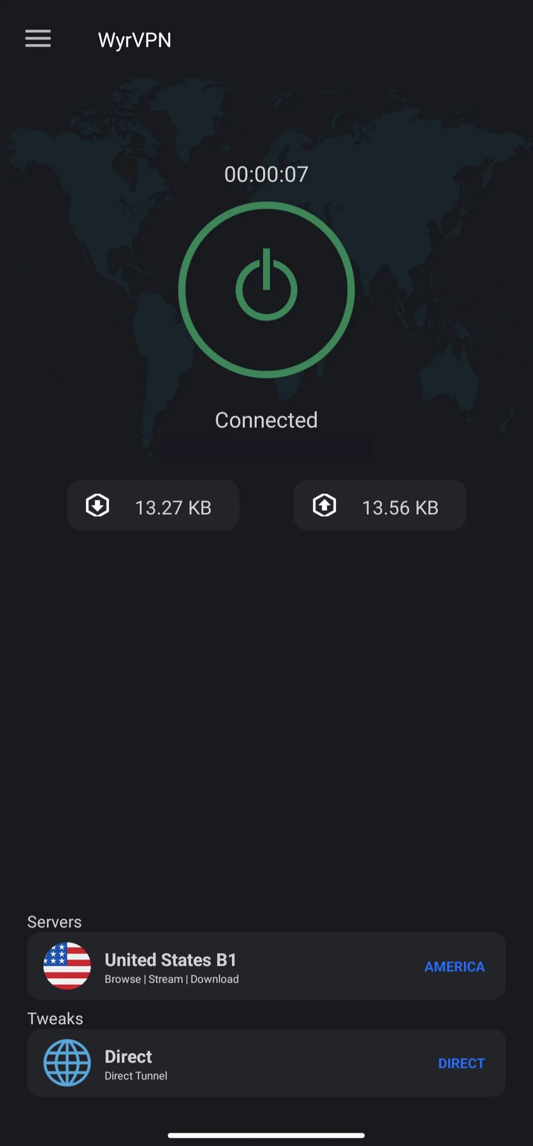 WyrVPN - Free VPN Proxy screenshot